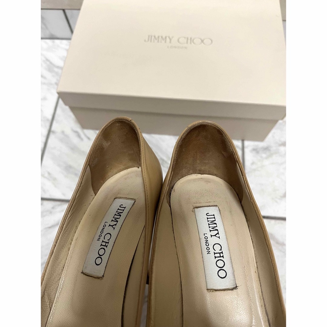 JIMMY CHOO ジミーチュウ ベージュ パンプス 定番革