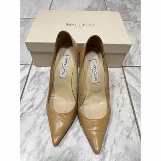 ジミーチュウ(JIMMY CHOO)のJIMMY CHOO ジミーチュウ ベージュ パンプス 定番革(ハイヒール/パンプス)