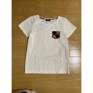 ブルーレーベルクレストブリッジ(BLUE LABEL CRESTBRIDGE)のブルーレーベルクレストブリッジ☆赤チェック★Tシャツ☆38(Tシャツ(半袖/袖なし))