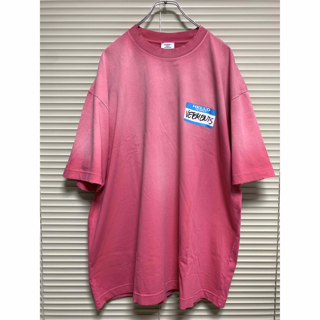 Tシャツ/カットソー(半袖/袖なし)新品《 VETEMENTS 》My Name Is Faded Tee S