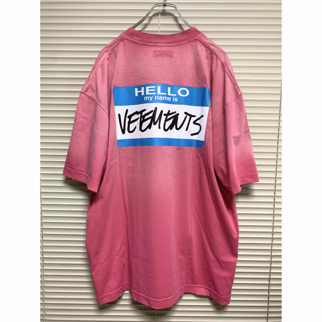 新品《 VETEMENTS 》My Name Is Faded Tee S