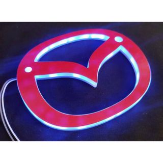 LED エンブレム　マツダ　光るエンブレム(車外アクセサリ)