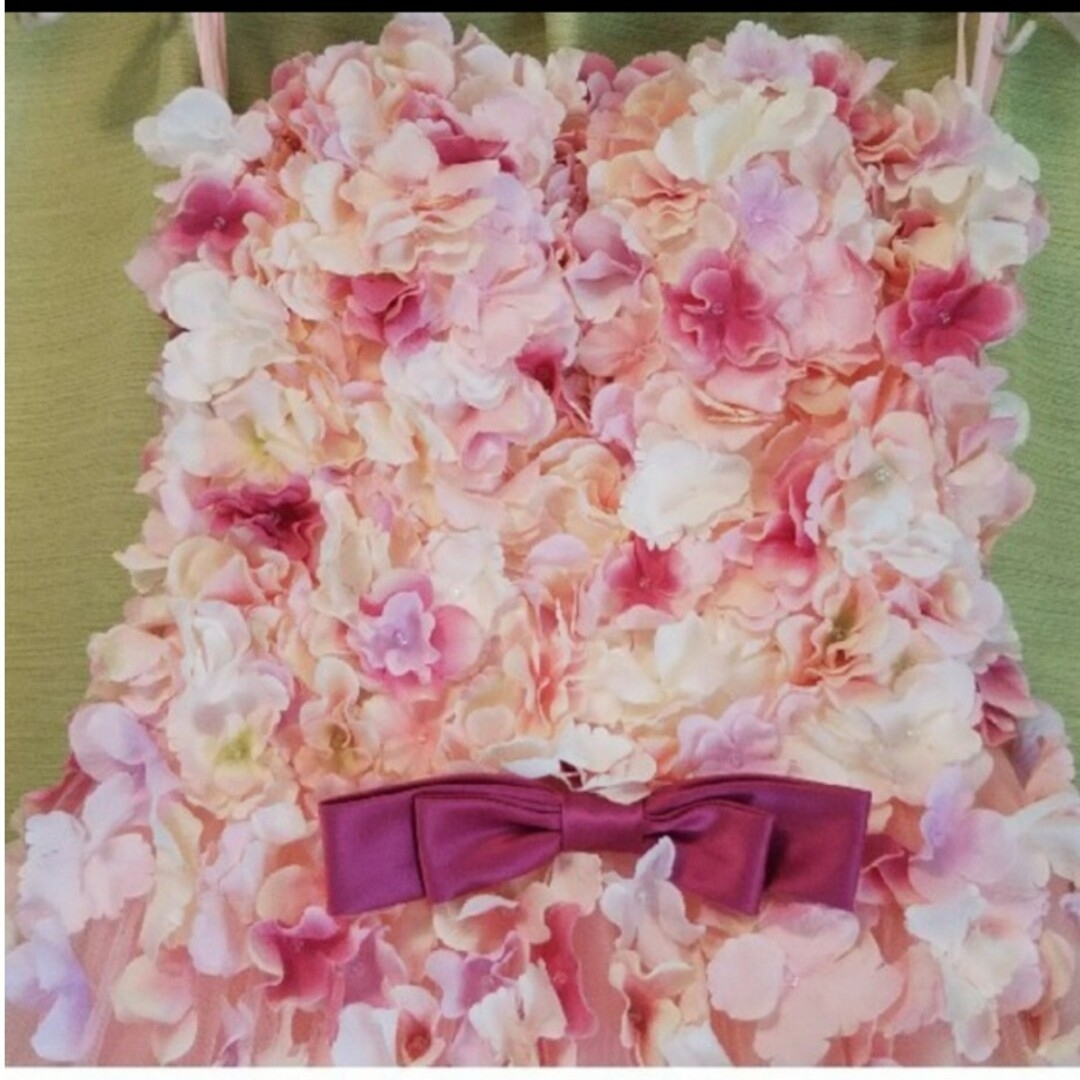 【みさ様専用】yns パニエつきドレス　ピンク レディースのフォーマル/ドレス(ウェディングドレス)の商品写真