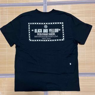 ラッツ(RATS)のRATS  BLACK AND YELLOW DOZENS tシャツ L 黒(Tシャツ/カットソー(半袖/袖なし))