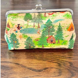 キャスキッドソン(Cath Kidston)のユキエモン　ハンドメイド　がま口ポーチ　たっぷり入る(ポーチ)