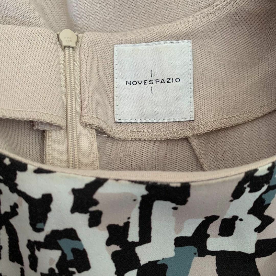 NOVESPAZIO(ノーベスパジオ)のNOVESPAZIO ノーベスパジオ　ワンピース　ポケット付き　半袖　Mサイズ レディースのワンピース(ひざ丈ワンピース)の商品写真