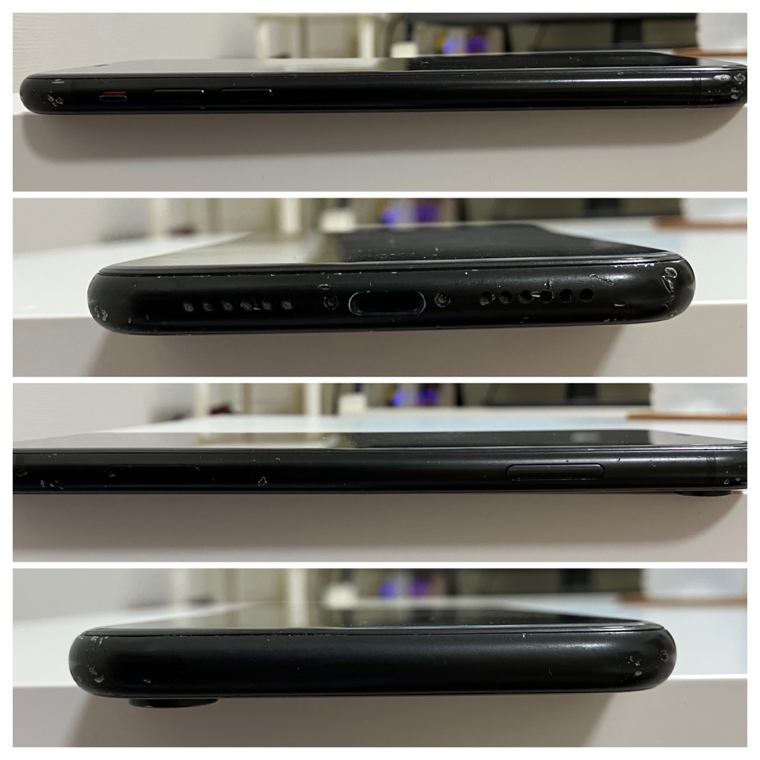iPhoneXR 64G ブラック 背面、角に割れや傷等あり iPhoneXR 64G ブラック 背面、角に割れや傷等あり