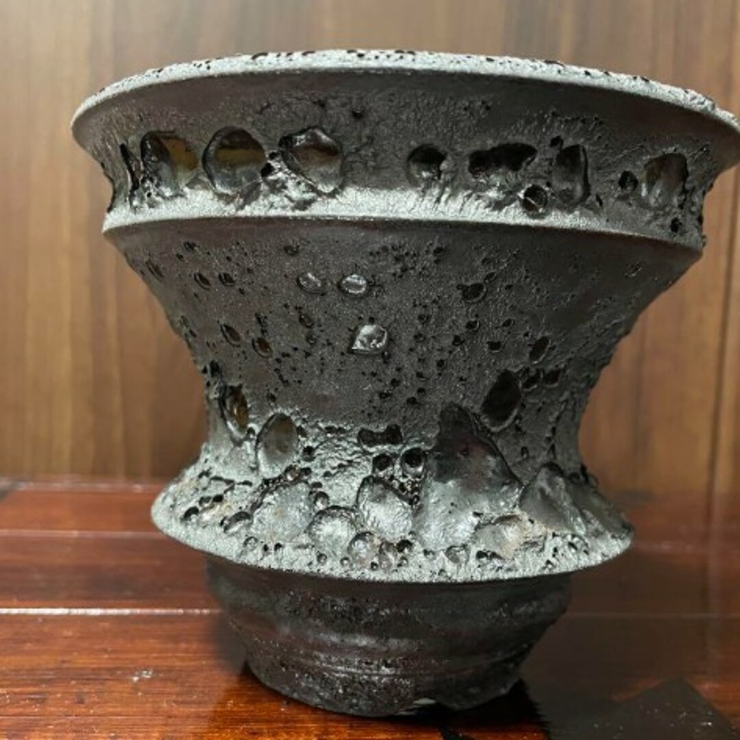 カタチ製作所 Mederu pot ドリッパー L Crater Black