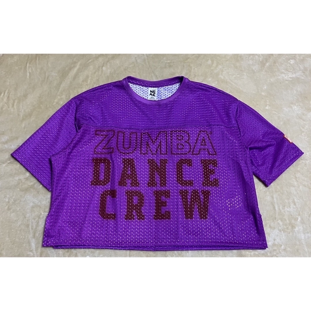 Zumba(ズンバ)のZUMBA メッシュ クロップTシャツ jwi正規品 ズンバウェア トップス レディースのトップス(カットソー(半袖/袖なし))の商品写真