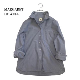 マーガレットハウエル(MARGARET HOWELL)のマーガレットハウエル×エドウィン コラボ コットン 長袖 シャツ ワークシャツ(シャツ/ブラウス(長袖/七分))