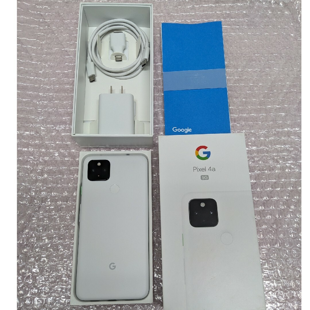 Google Pixel 4a 5G White SIMフリー本体未使用品 スマホ/家電/カメラのスマートフォン/携帯電話(スマートフォン本体)の商品写真