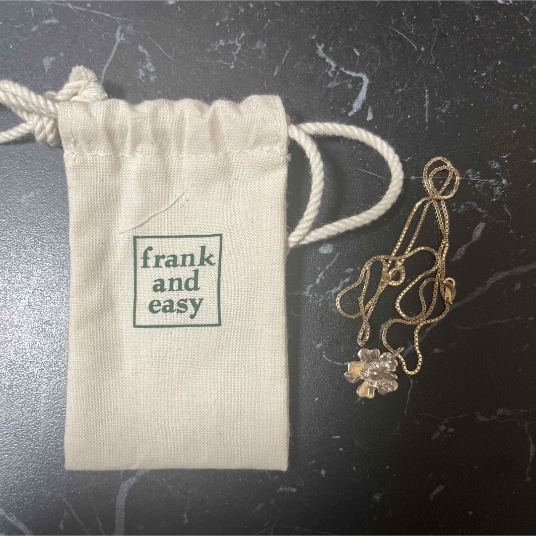 frank and easy ハイビスカス ネックレス k10