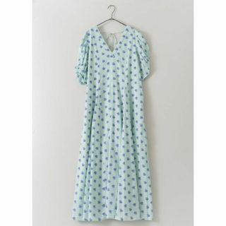 ヌキテパ(ne Quittez pas)のCotton Dobby Stripe Flower Print Dress(ロングワンピース/マキシワンピース)