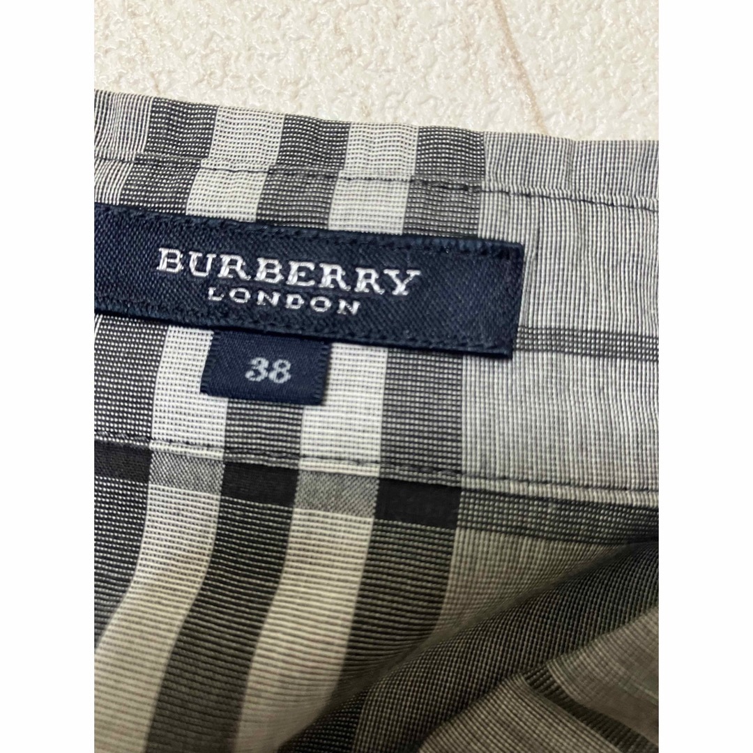 BURBERRY - 美品 バーバリー ロンドン ワンピース チェック グレーの