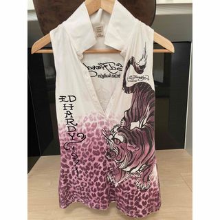 エドハーディー(Ed Hardy)の値下げ‼️ED HARDYエドハーディー🐅タイガー🐅ノースリーブ ポロシャツ(ポロシャツ)