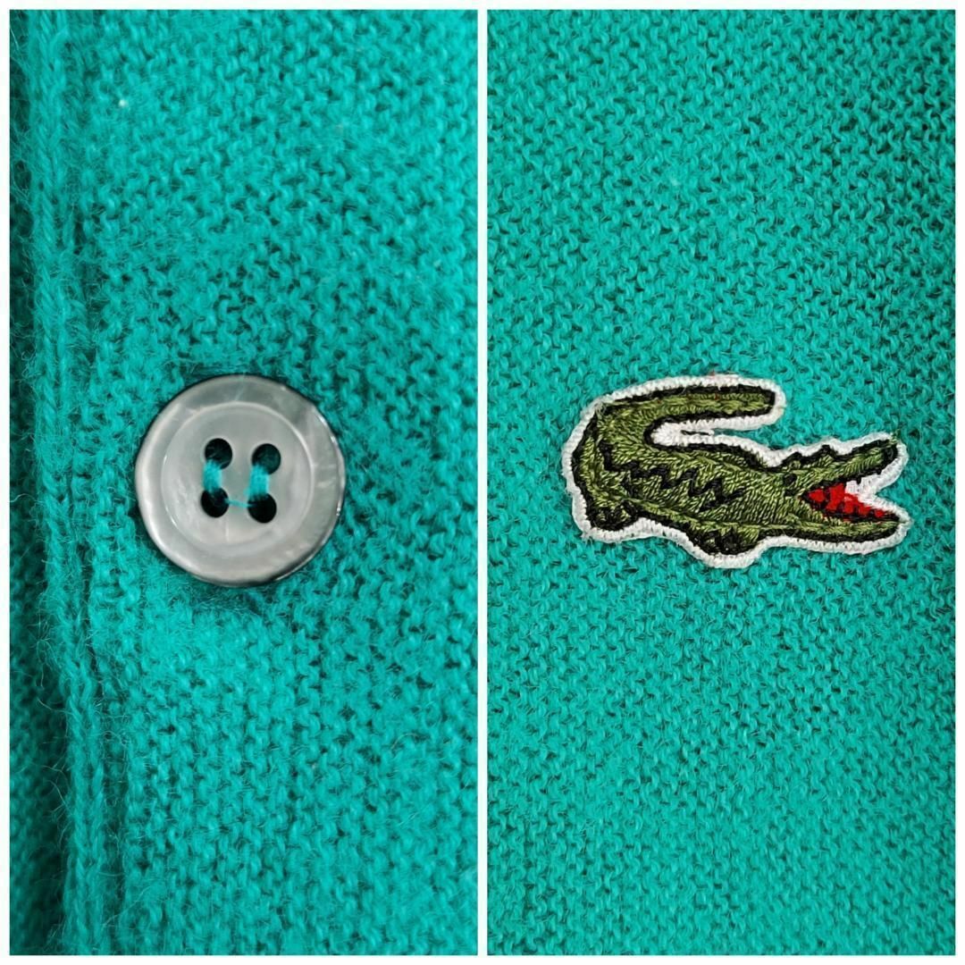 IZOD LACOSTE 90s カーディガンニット L グリーン あいみょん