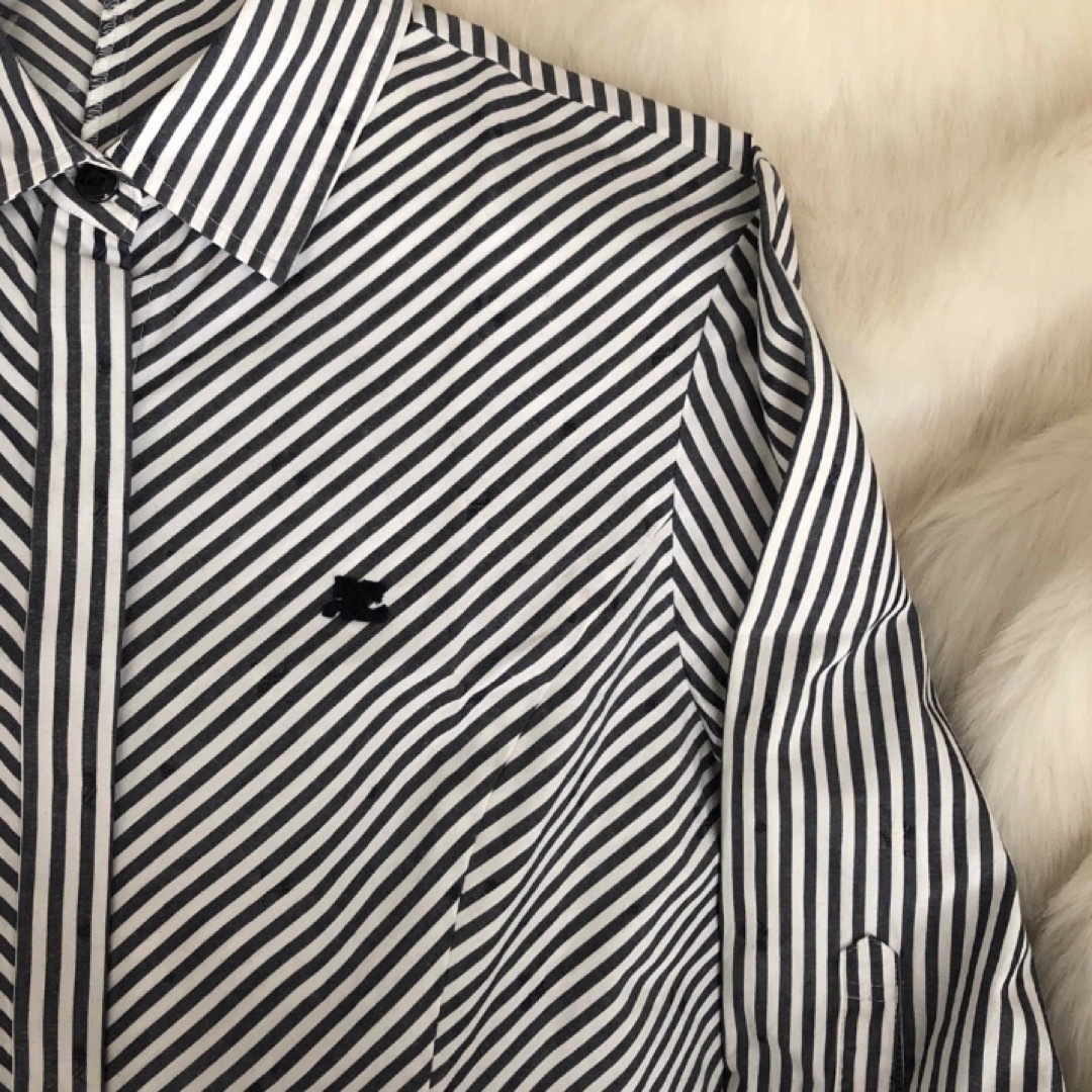 Lochie(ロキエ)のcourreges stripe shirt  レディースのトップス(シャツ/ブラウス(長袖/七分))の商品写真