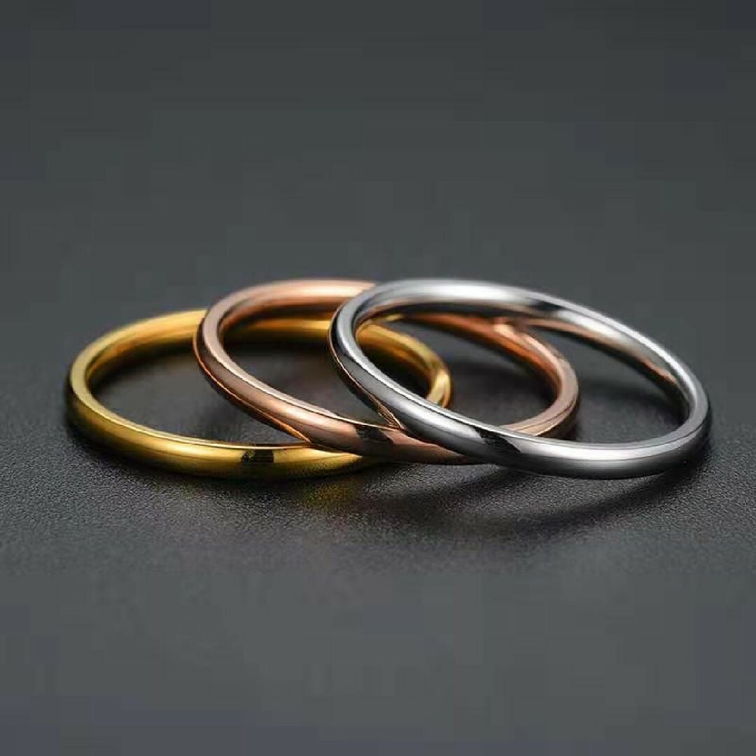 指輪 リング メンズ レディース アクセサリー 2mm ピンキーリング 結婚指輪 メンズのアクセサリー(リング(指輪))の商品写真