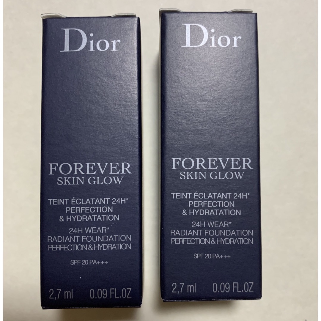 Dior(ディオール)のディオールスキン フォーエヴァー フルイド グロウ 1N サンプル×２個 コスメ/美容のベースメイク/化粧品(ファンデーション)の商品写真