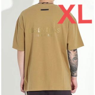 フィアオブゴッド(FEAR OF GOD)の新品 FOG ESSENTIALS XL Tシャツ アンバー 21AW(Tシャツ/カットソー(半袖/袖なし))