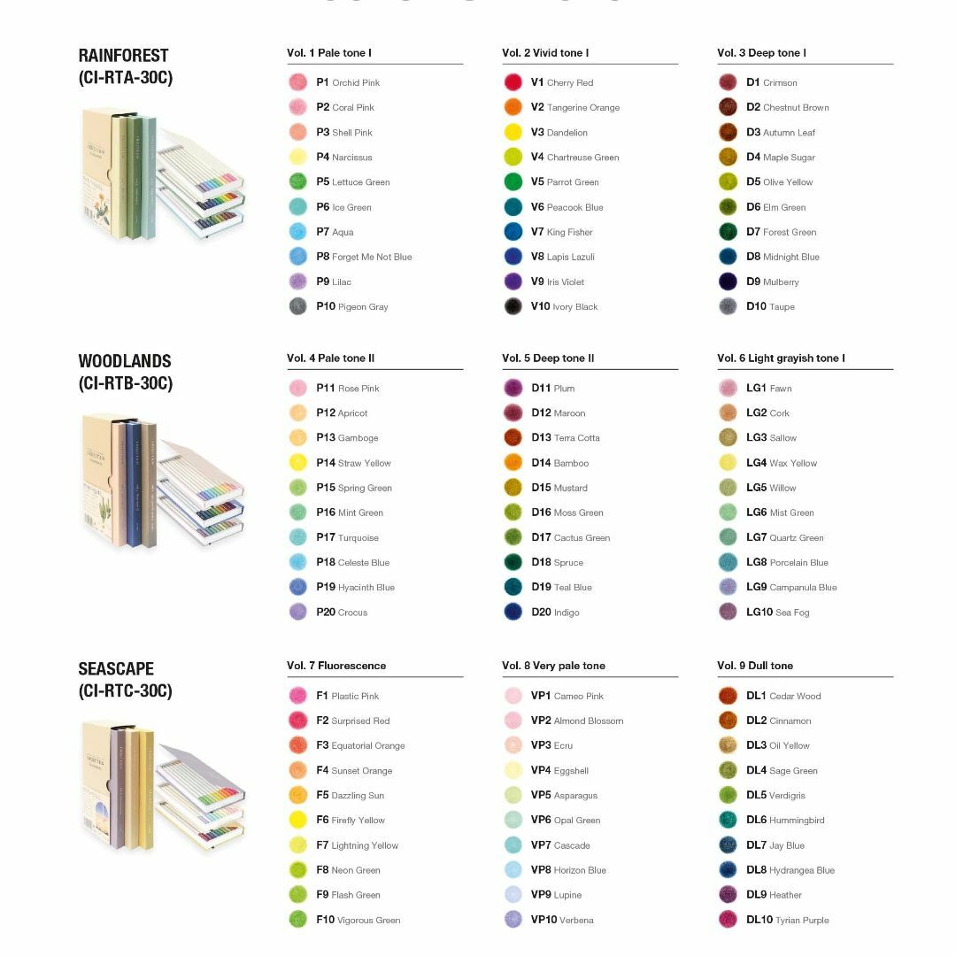 色: 30色セットトンボ鉛筆 色鉛筆 色辞典 第一集 30色 CI-RTA 4