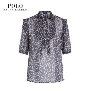 ポロラルフローレン(POLO RALPH LAUREN)の完売　RALPH LAUREN ラルフローレン　フローラル　シフォン　ブラウス(シャツ/ブラウス(半袖/袖なし))