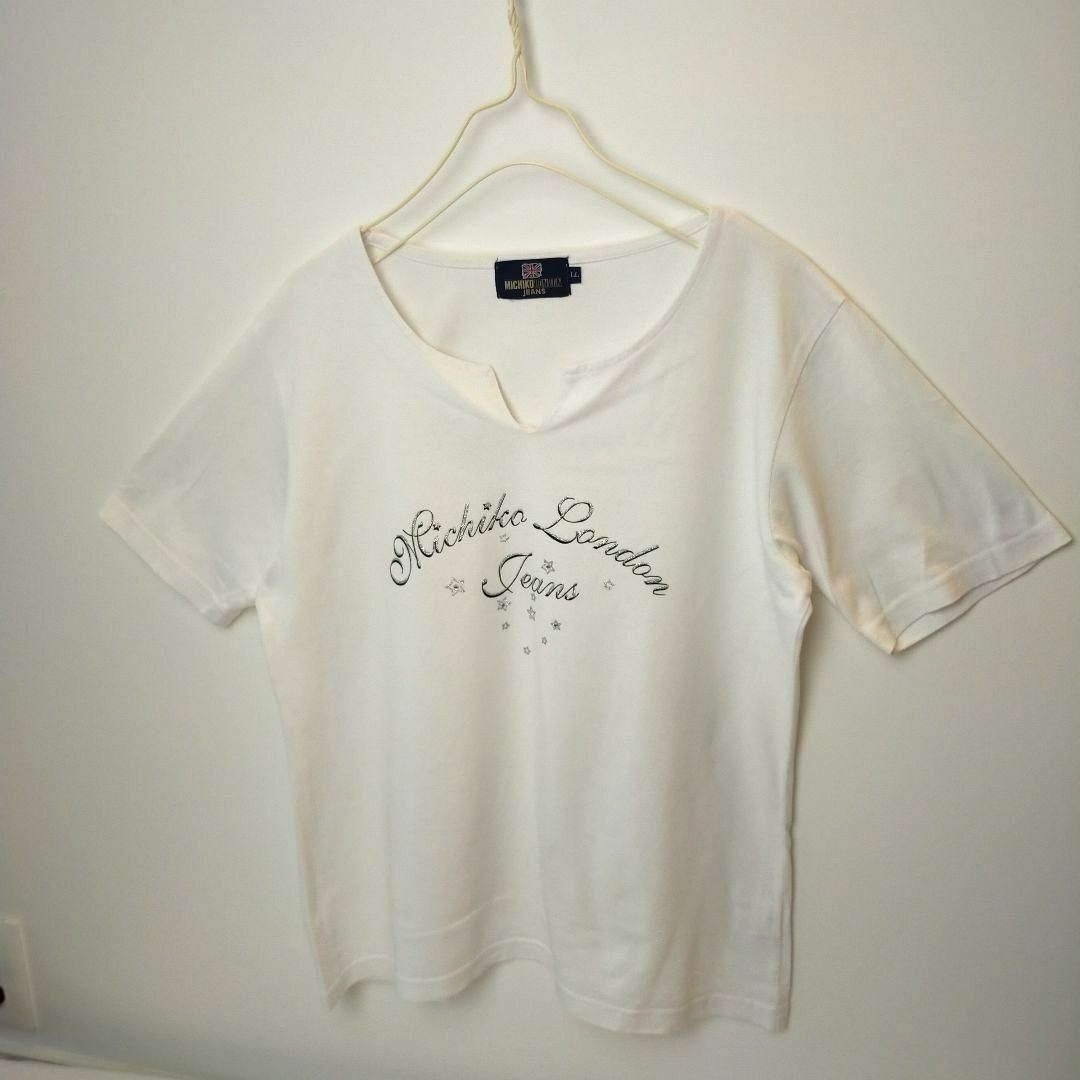 MICHIKO LONDON(ミチコロンドン)のMICHIKO LONDON　JEANS　ミチコロンドンジーンズ　半袖Tシャツ レディースのトップス(Tシャツ(半袖/袖なし))の商品写真