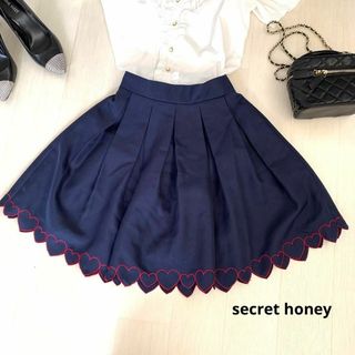 シークレットハニー(Secret Honey)のsecret honey スカート　ネイビー　size2(ミニスカート)