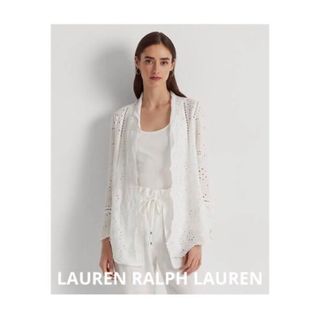 ポロラルフローレン(POLO RALPH LAUREN)の2023 現行　RALPH LAURENラルフローレン　アイレット　カーディガン(カーディガン)