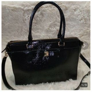 ケイトスペードニューヨーク(kate spade new york)の極美品✨夕様専用✨　ケイトスペードスペード♠2wayショルダーバッグ　　黒(ショルダーバッグ)