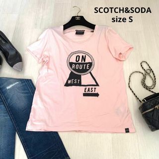 SCOTCH & SODA - SCOTCH&SODA スコッチアンドソーダ　Tシャツ　ピンク　Sサイズ　半袖