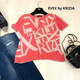 エヴェックスバイクリツィア(EVEX by KRIZIA)のEVEX by KRIZIA エヴェックスバイクリツィア 半袖　ニット　夏服(ニット/セーター)