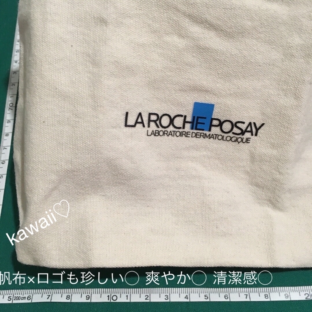 LA ROCHE-POSAY(ラロッシュポゼ)の売約済　ラロシュポゼ 帆布 ポーチ 綿100% 小物入れ  貴重品入れ レディースのファッション小物(ポーチ)の商品写真