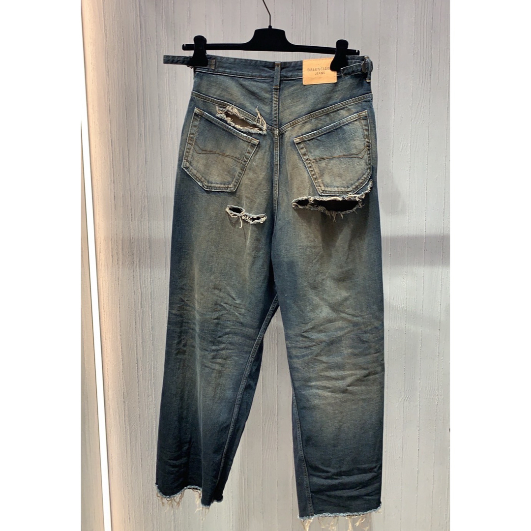 balenciaga 2022ss destroyed denim