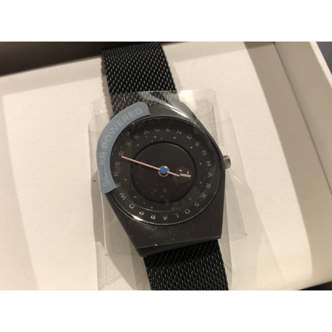 SKAGEN(スカーゲン)の skagenスカーゲン　ミッドナイト ステンレススチール メッシュウォッチ レディースのファッション小物(腕時計)の商品写真