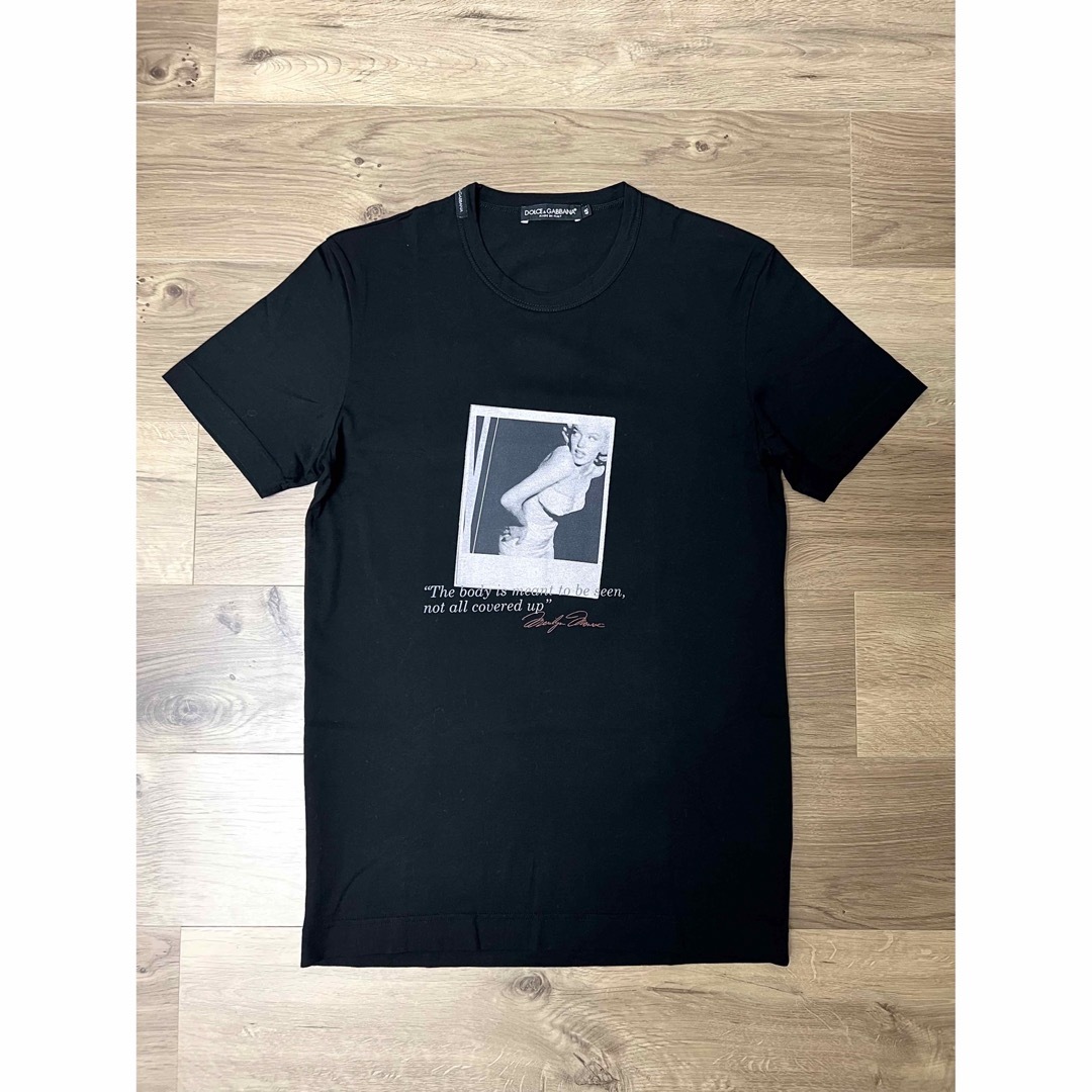 DOLCE&GABBANA(ドルチェアンドガッバーナ)のレア DOLCE&GABBANA マリリンモンロープリント T シャツ ブラック メンズのトップス(Tシャツ/カットソー(半袖/袖なし))の商品写真