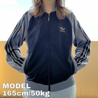 【送料無料】adidas トラックジャケット◎ジャージ トレフォイロゴ レース