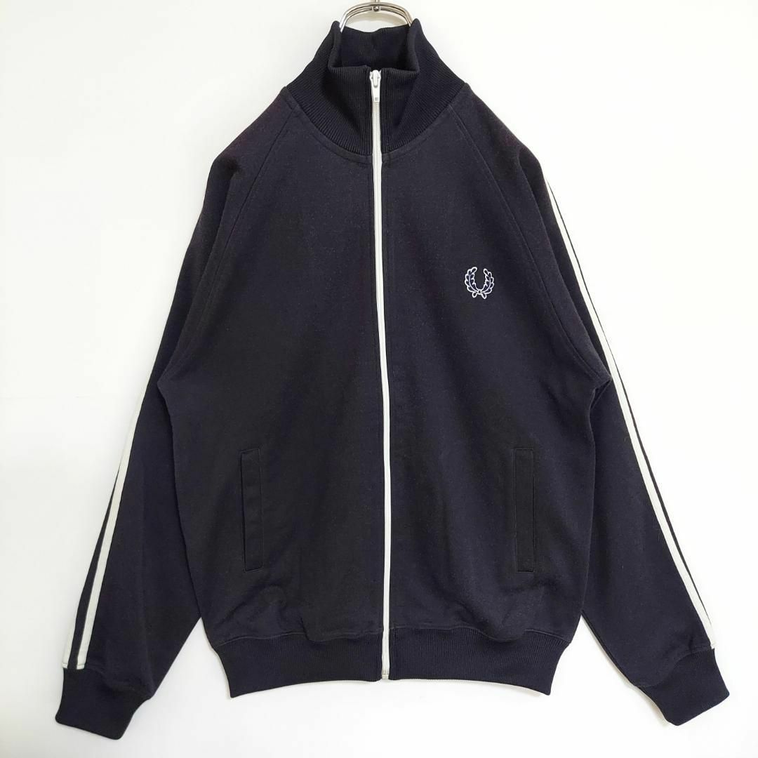 FRED PERRY - フレッドペリー トラックジャケット S 黒ブラック ワン ...