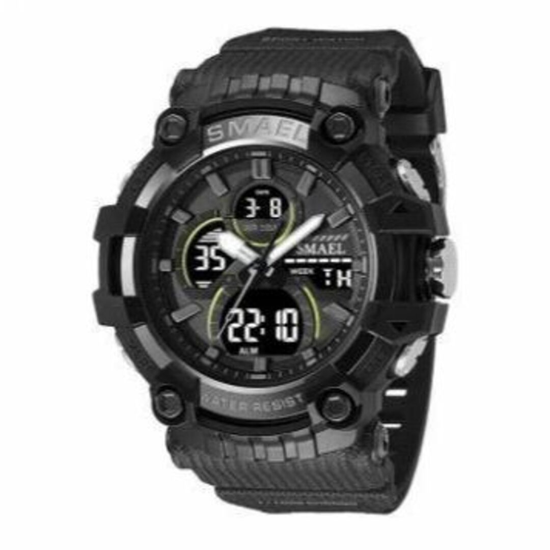 SMAEL 8079 スポーツウォッチ（ブラック・グレー） メンズの時計(腕時計(デジタル))の商品写真