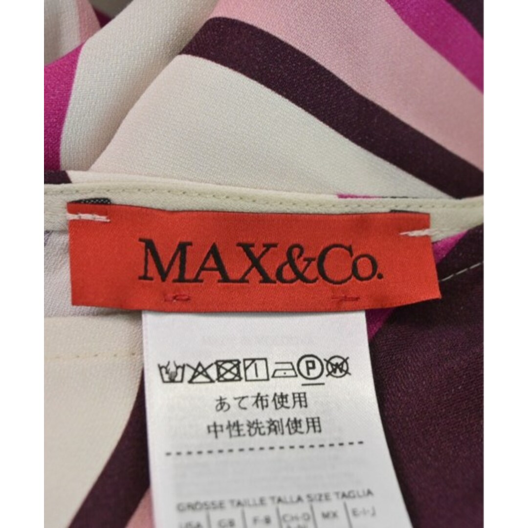 Max & Co.(マックスアンドコー)のMAX&CO. ワンピース 36(S位) 白x紺xピンク等(ストライプ) 【古着】【中古】 レディースのワンピース(ひざ丈ワンピース)の商品写真