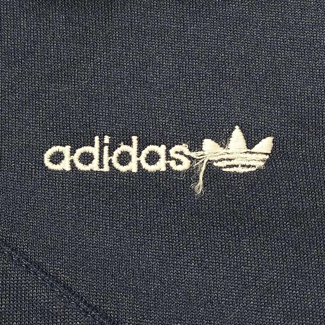 【激希少】adidas☆トラックジャケット☆95☆M☆ネイビー☆刺繍ロゴ