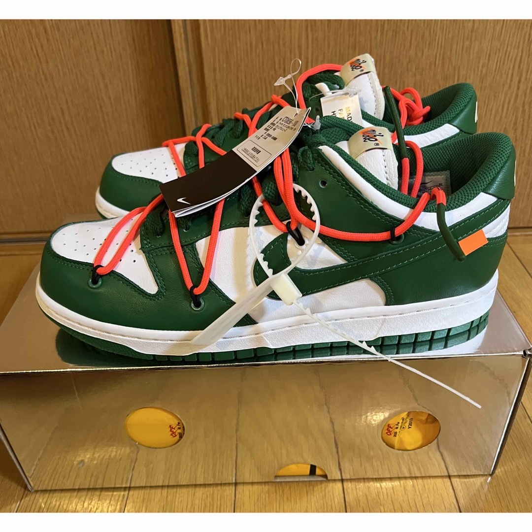 NIKE - 27cm Nike Dunk Low Off-White Pine Greenの通販 by god speed