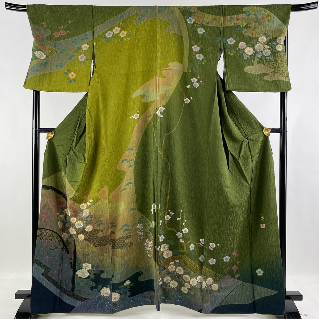 訪問着 美品 逸品 身丈. 正絹 中古の通販 by