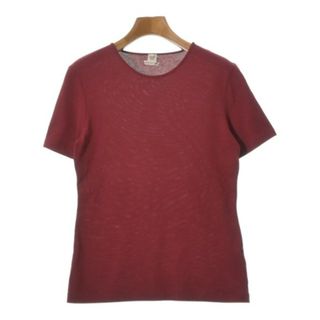 エルメス(Hermes)のHERMES エルメス Tシャツ・カットソー 38(S位) 赤 【古着】【中古】(カットソー(半袖/袖なし))