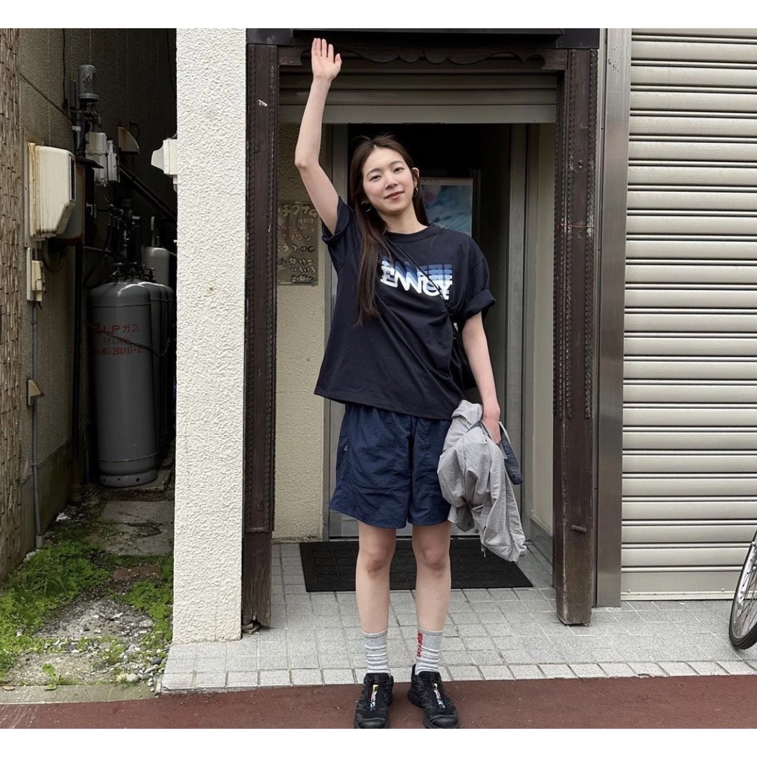 ennoy ELECTRIC LOGO GRADATION TEE Navy L