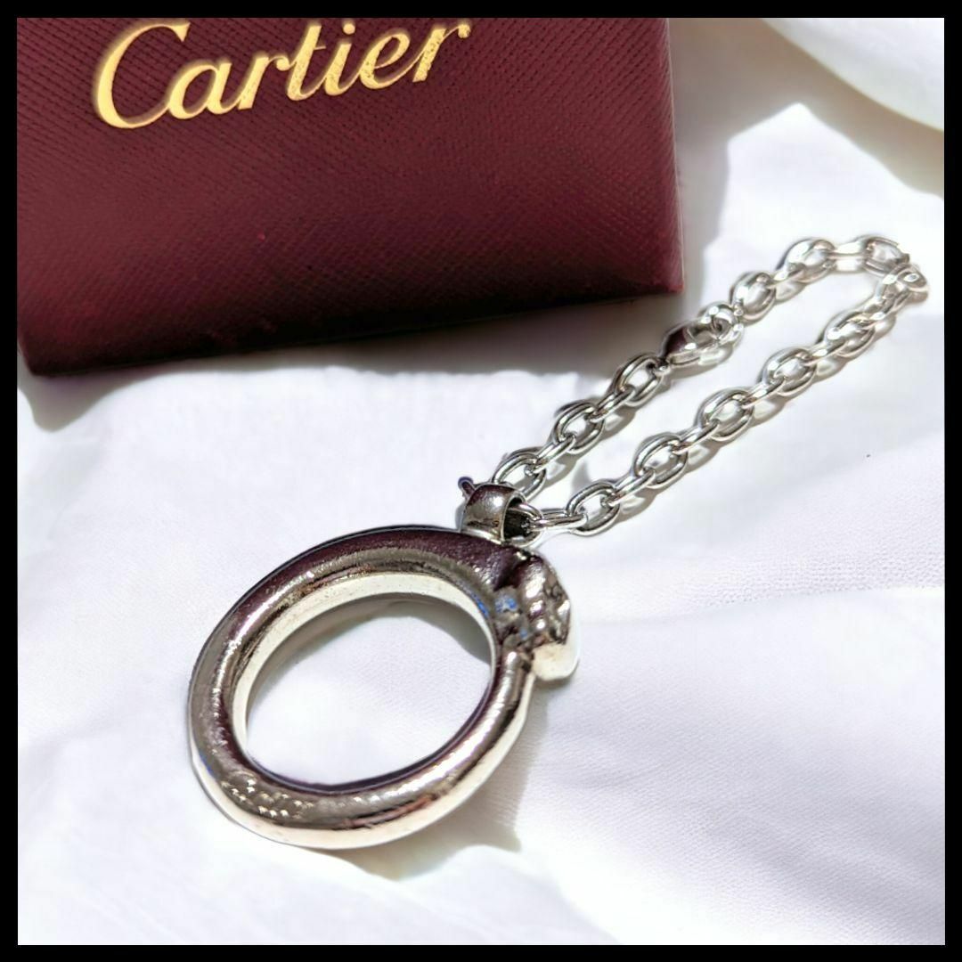 Cartier　カルティエ　パンテール　キーホルダー　チャーム　シルバー