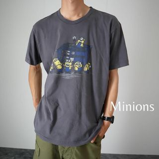 アートヴィンテージ(ART VINTAGE)の【ミニオンズ】Minions USA製 BIG プリント Tシャツ XL グレー(Tシャツ/カットソー(半袖/袖なし))