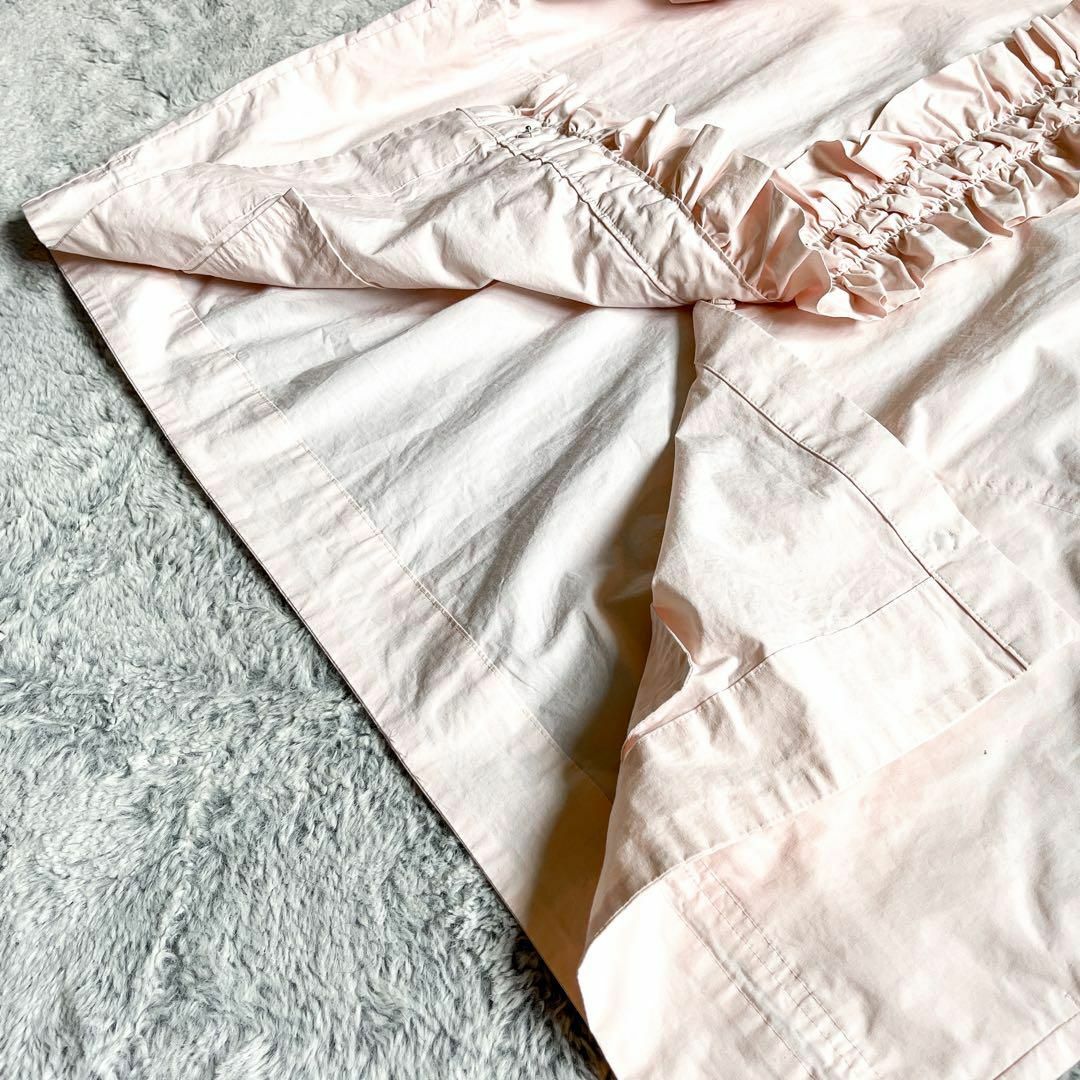 美品【yori】ヨリ 完売品 フリルライトブルゾン ピンク 38 Mサイズ相当