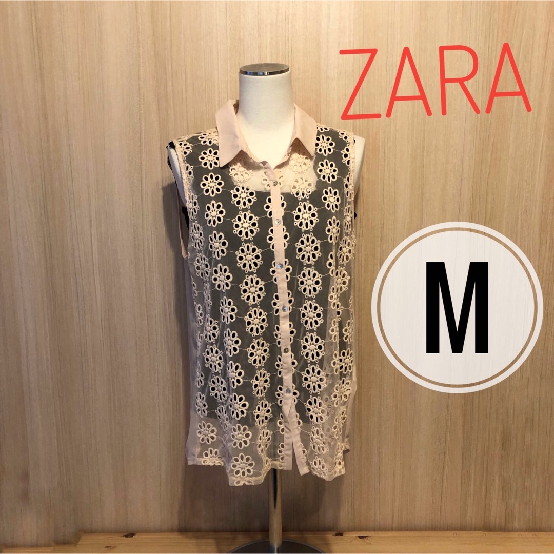 ZARA(ザラ)のZARA ザラ、袖なしトップス レディースのトップス(カットソー(半袖/袖なし))の商品写真