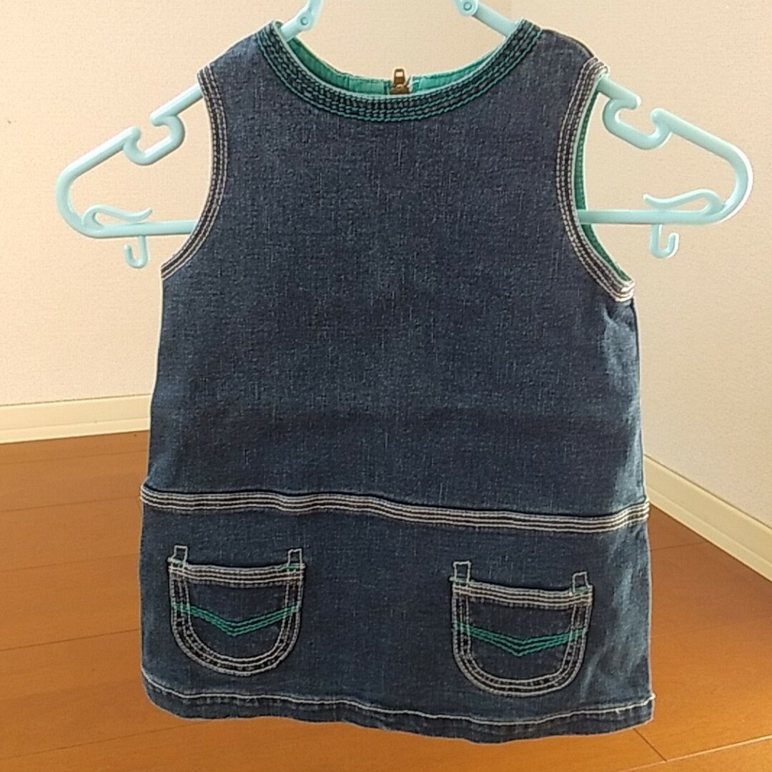 90デニムワンピース キッズ/ベビー/マタニティのキッズ服女の子用(90cm~)(ワンピース)の商品写真